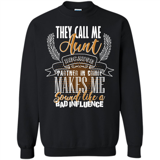 Funny Aunt T-shirt They Call Me Aunt Black