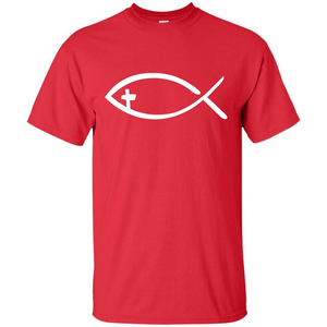 Christian T-shirt Jesus fish T-shirt