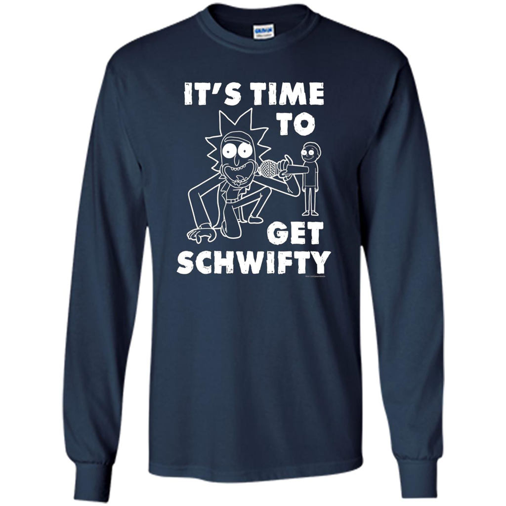 TV Series T-shirt It's Time To Get Schwifty T-shirt Navy