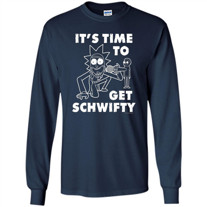 TV Series T-shirt It's Time To Get Schwifty T-shirt Navy