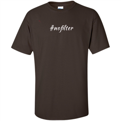 No Filter T-shirt Dark Chocolate