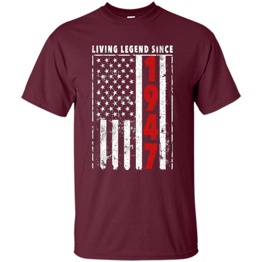 Birthday Gift Ideas 1947. Living Legend Since 1947 Maroon