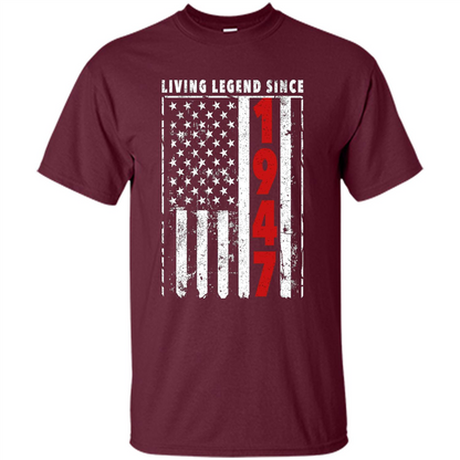 Birthday Gift Ideas 1947. Living Legend Since 1947 Maroon