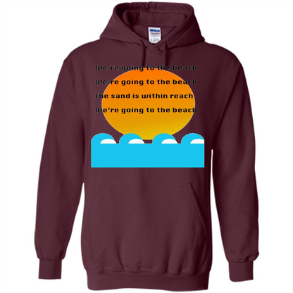 Summer T-shirt We're Going To The Beach T-shirt Maroon