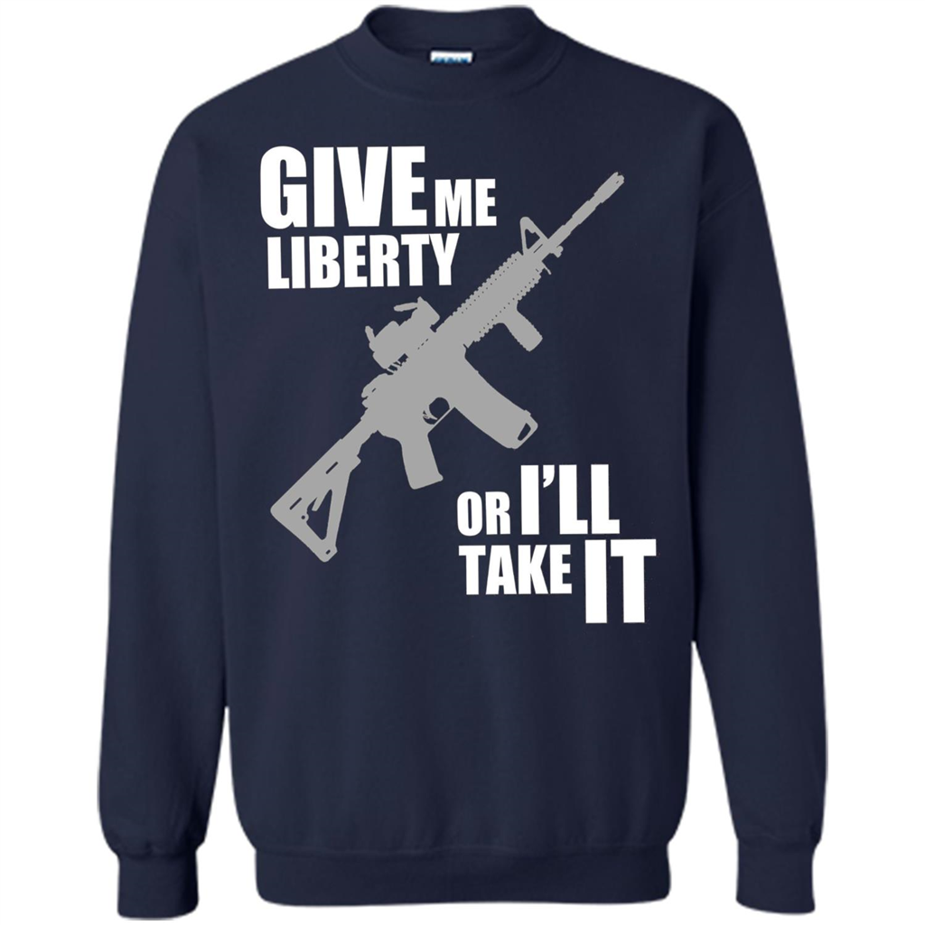 Give Me Liberty Or I'll Take It T-Shirt Navy