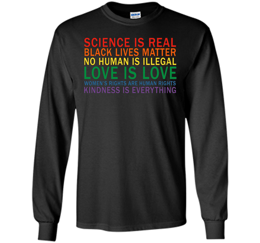 Love Is Kindness T-Shirt Black Lives LGBT Equality Feminist t-shirt Black