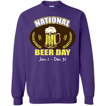 Beer T-shirt National Beer Day Jan1-Dec 31 Orange