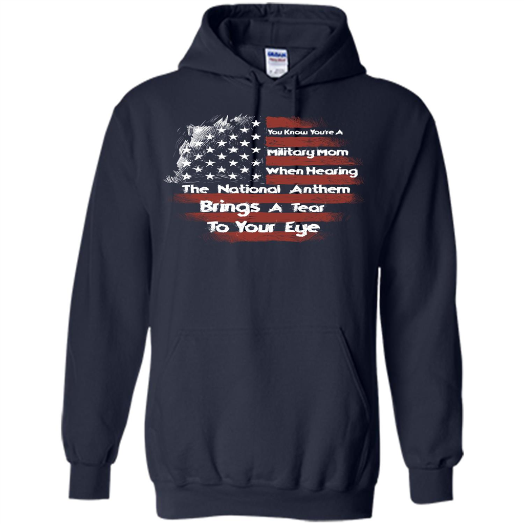 Military Mom. You Know You're A Military Mom When T-shirt Navy