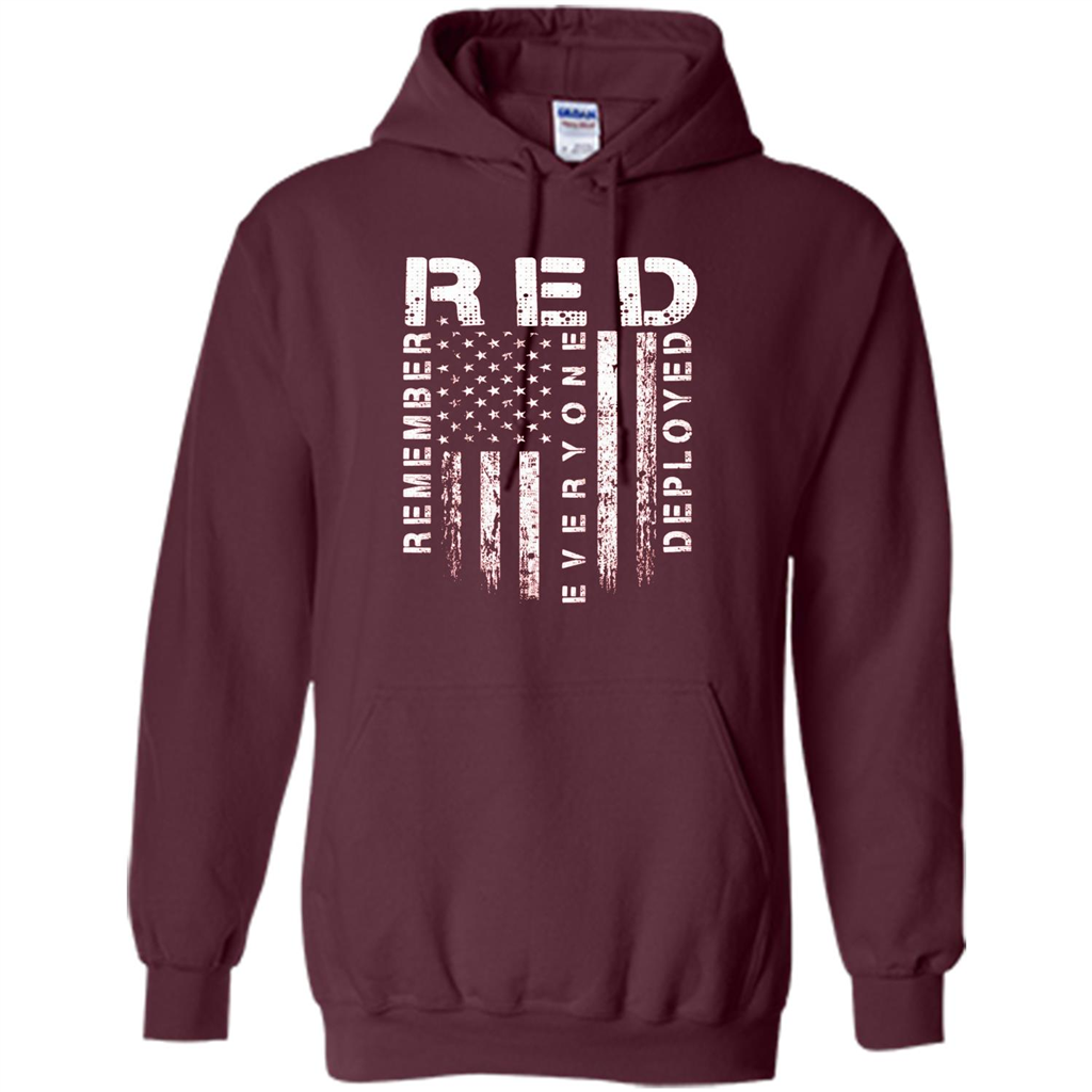 Red Friday - Remember Everyone Veteran Deployed T-shirt Maroon