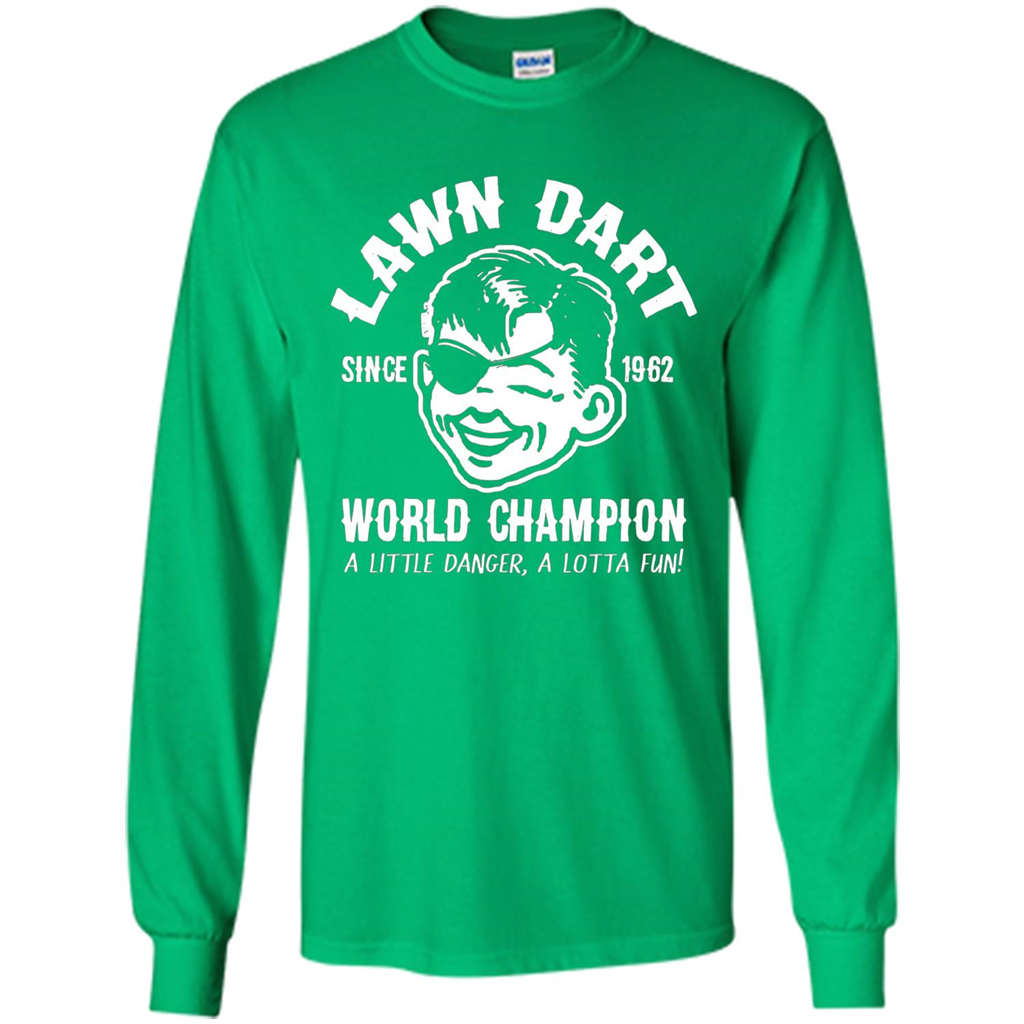Lawn Dart Since 1962 World Champion Backyard Game T-shirt Irish Green