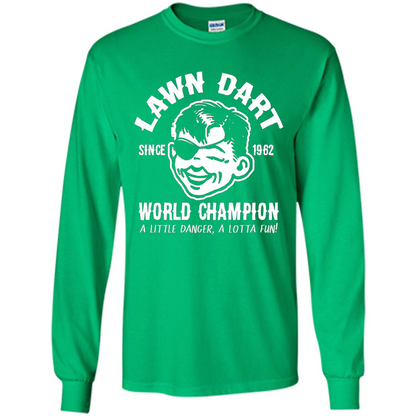 Lawn Dart Since 1962 World Champion Backyard Game T-shirt Irish Green