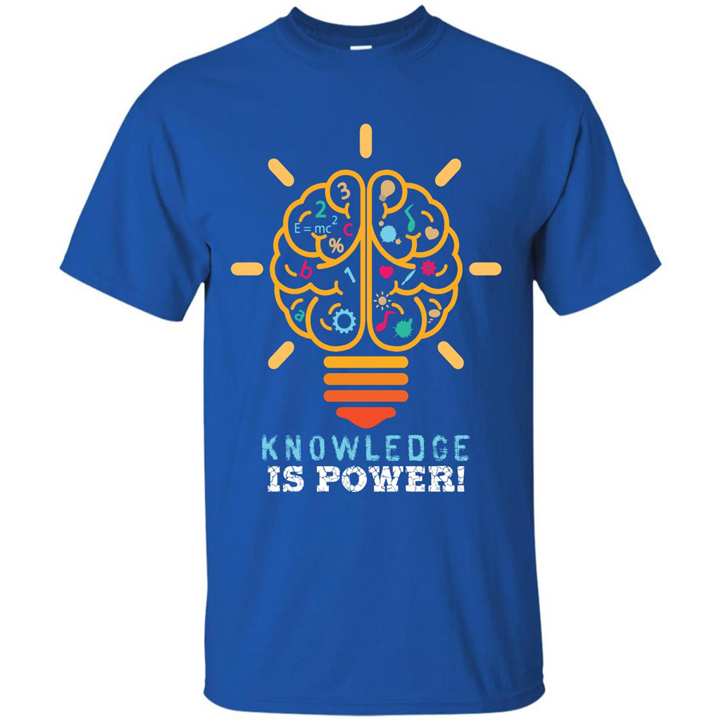 Student T-shirt Knowledge Is Power T-shirt Royal