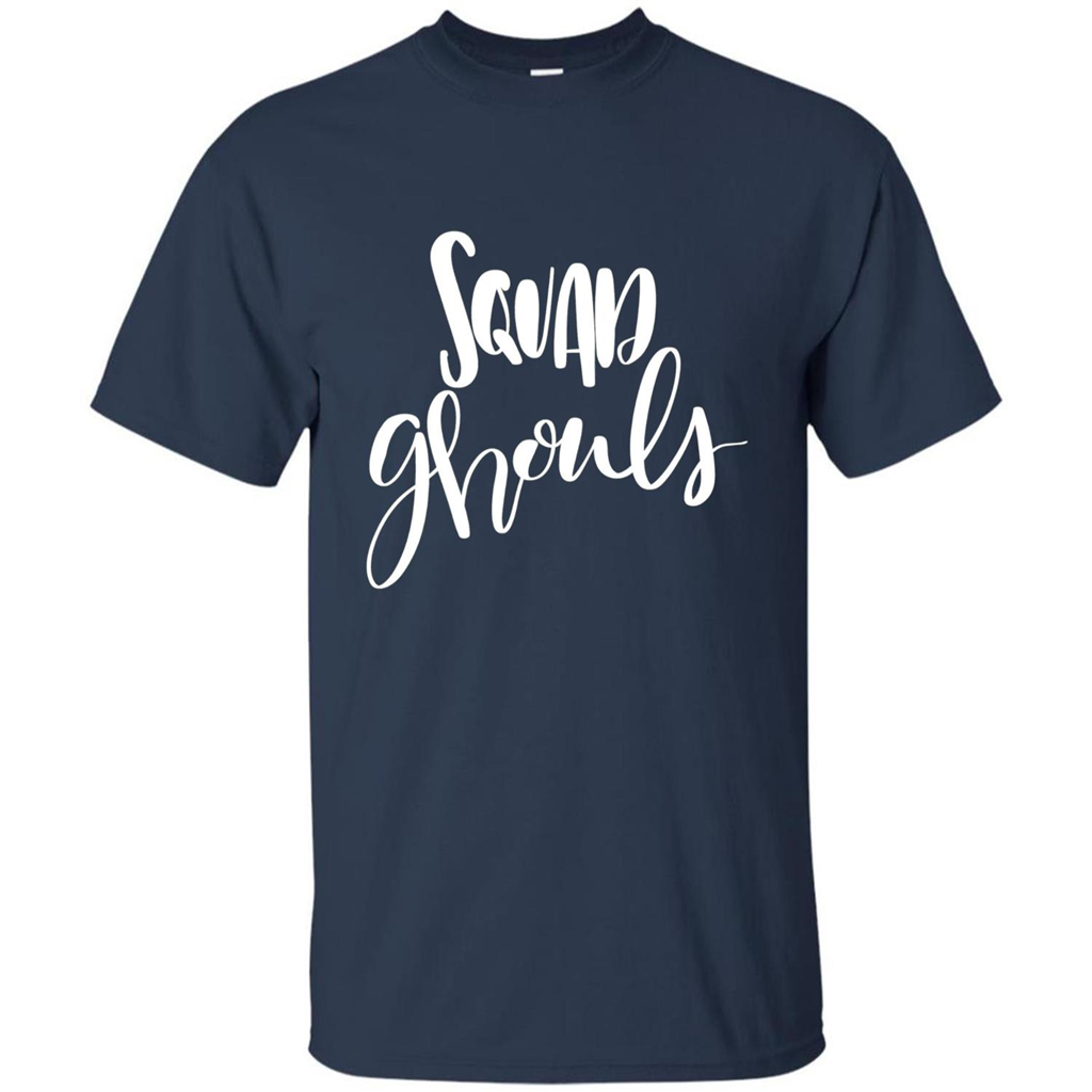 Squad Ghouls T-Shirt Halloween Funny Ghost Costume T-shirt Navy