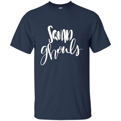 Squad Ghouls T-Shirt Halloween Funny Ghost Costume T-shirt Navy