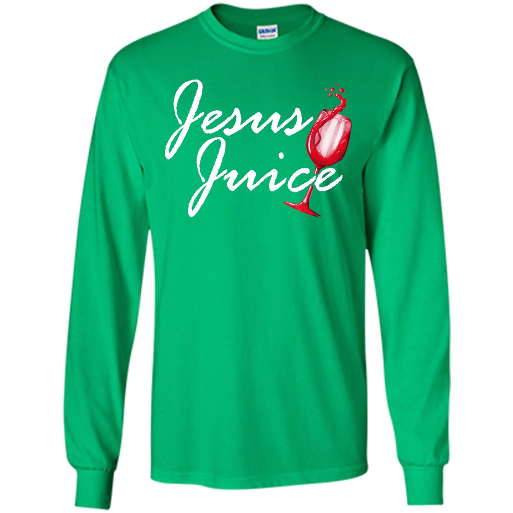 Wine T-shirt Jesus Juice Irish Green
