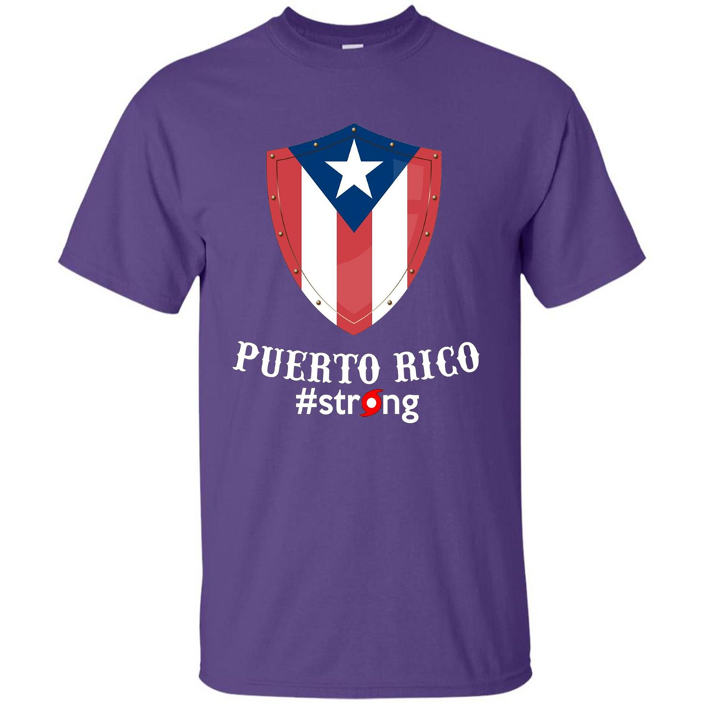 Puerto Rico Strong T-shirt Purple