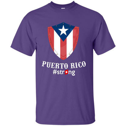 Puerto Rico Strong T-shirt Purple
