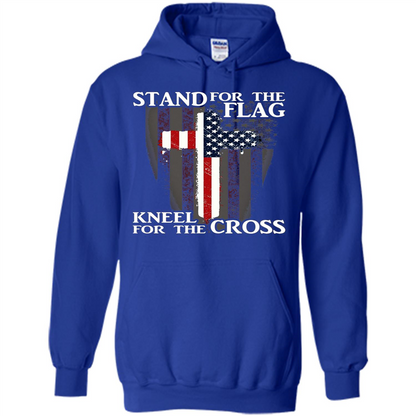 Stand For The Flag Kneel For The Cross T-Shirt Royal