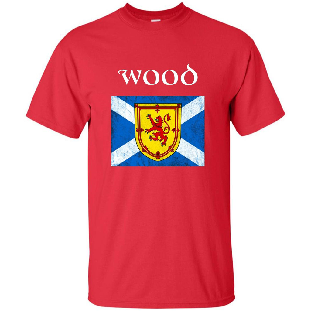 Scottish Clan Wood T-shirt Red
