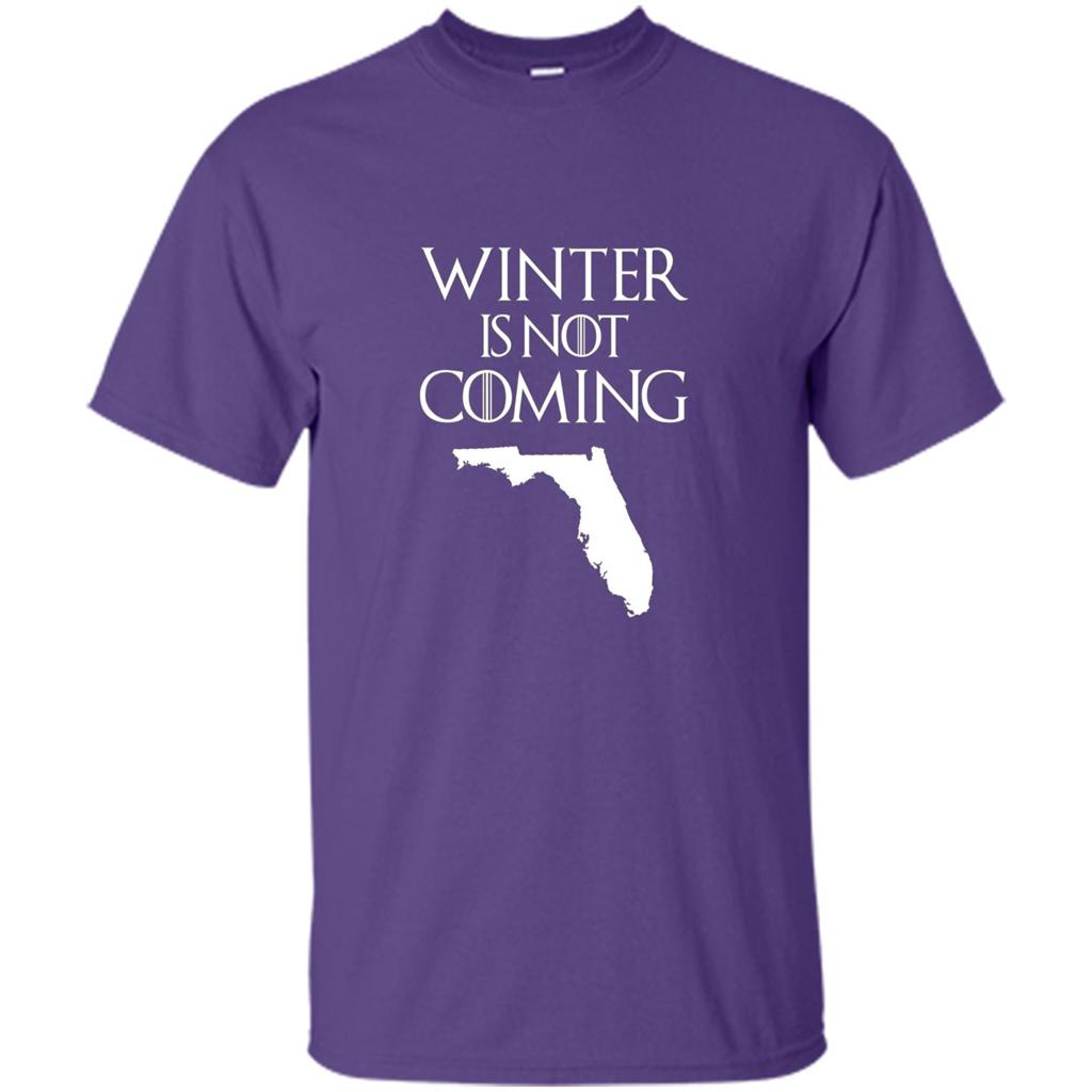 Florida Funny T shirt Winter Is Not Coming Purple