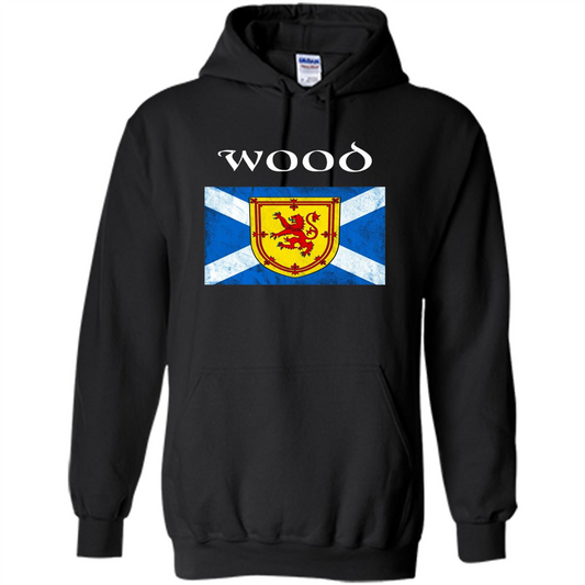 Scottish Clan Wood T-shirt Black