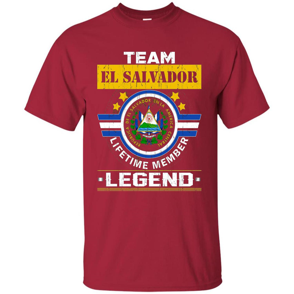 Team El Salvador Lifetime Member Legend T-shirt Cardinal