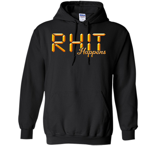 RHIT Happens T-Shirt Sleep Edition Rose-Hulman Men Women Kid t-shirt Black