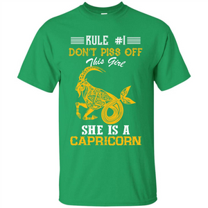Capricorn T-shirt Rule Dont Piss Off This Girl T-shirt