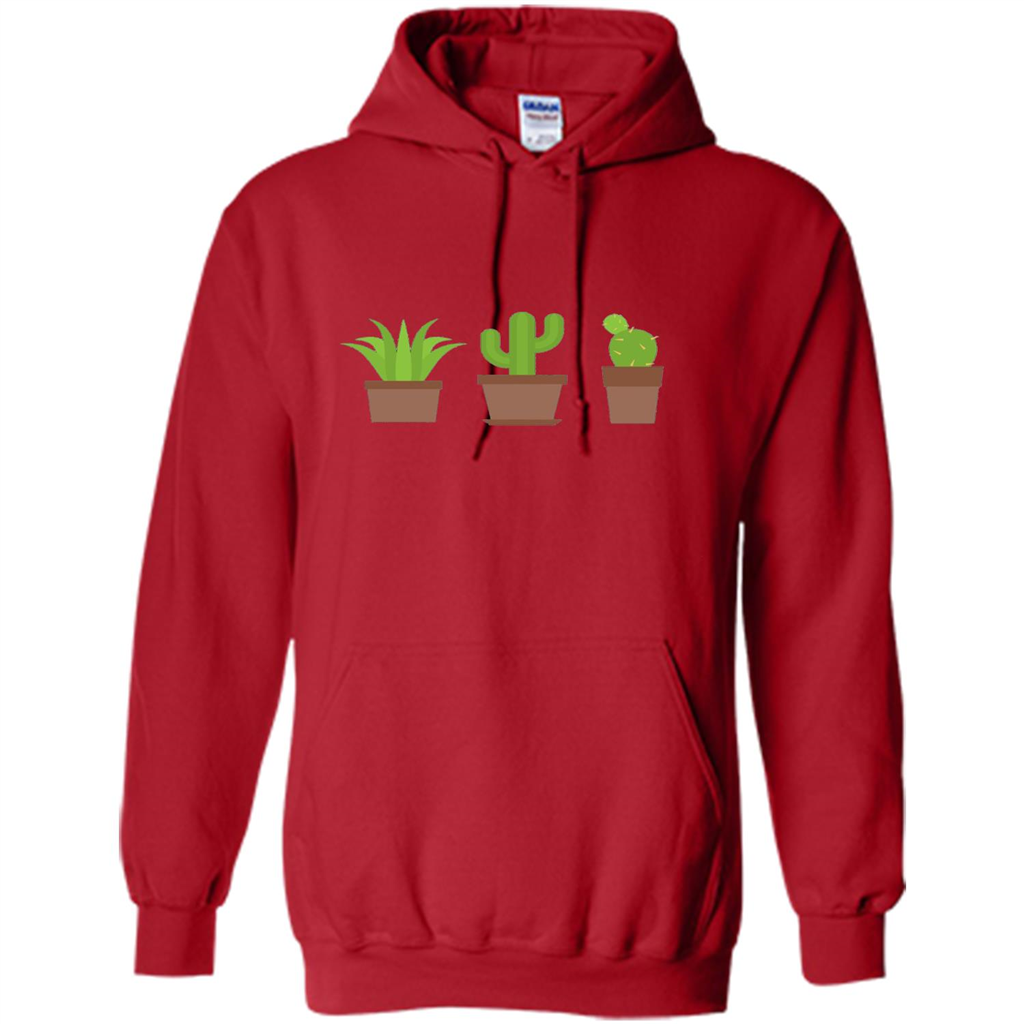Cactus Plant Pot Succulent T-shirt Red