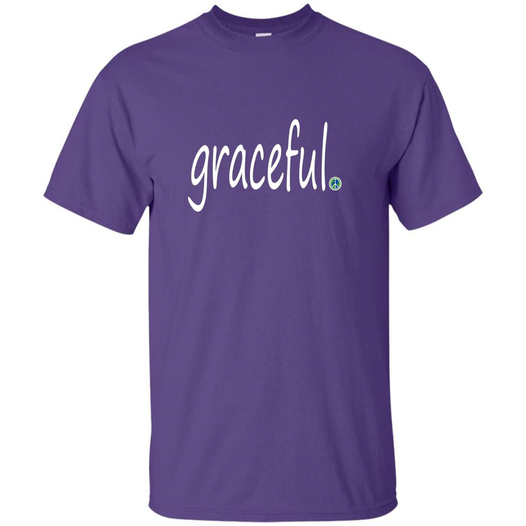 Graceful T-shirt World Peace Point Purple