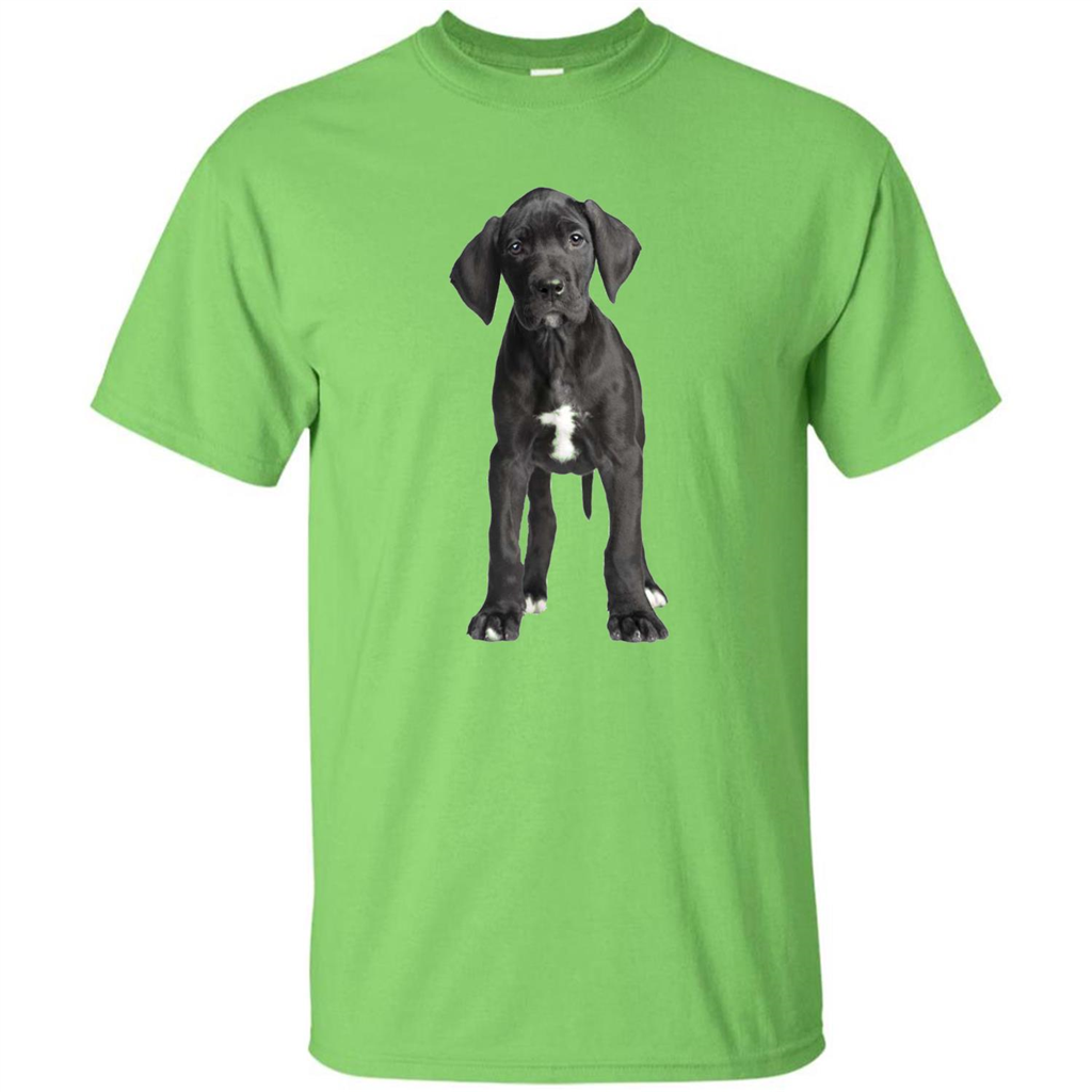 Great Dane Puppy T-shirt Lime