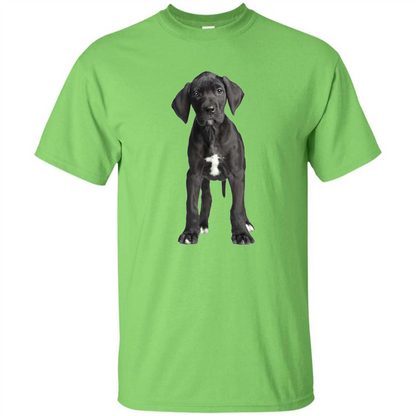 Great Dane Puppy T-shirt Lime