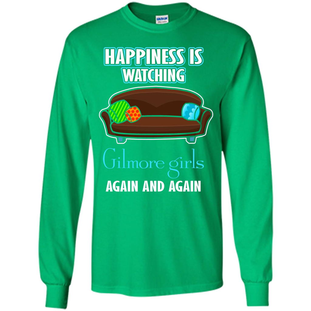 Movie T-shirt Happiness Is Watching Again And Again Irish Green