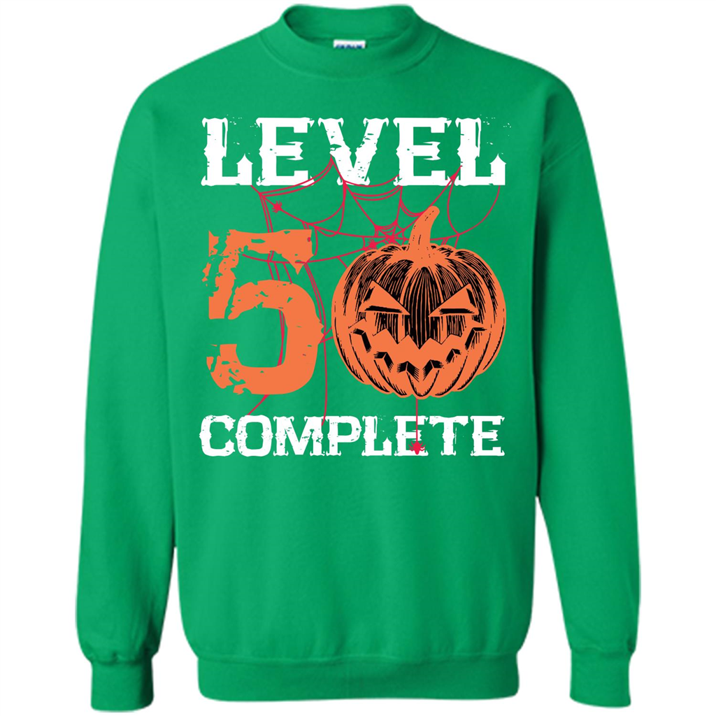 Halloween T-shirt Level 50 Complete Irish Green