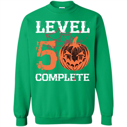 Halloween T-shirt Level 50 Complete Irish Green