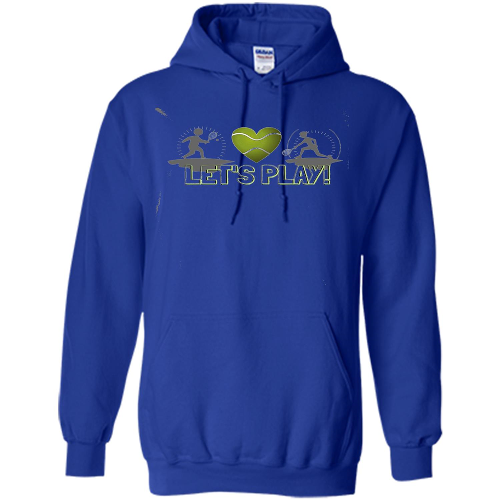 Funny Tennis T-shirt Let's Play Tennis T-shirt Royal