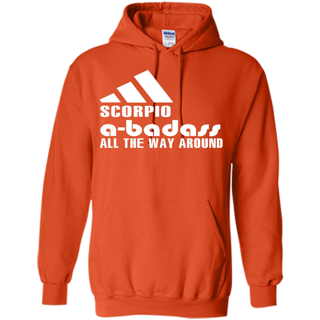 Scorpio A-Badass All The Way Around T-shirt Orange