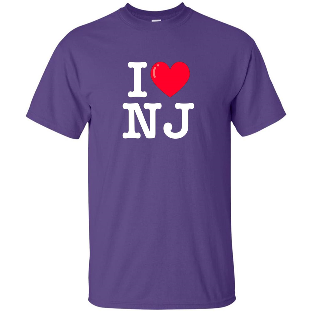 I Heart NJ T-Shirt I Love NJ Purple