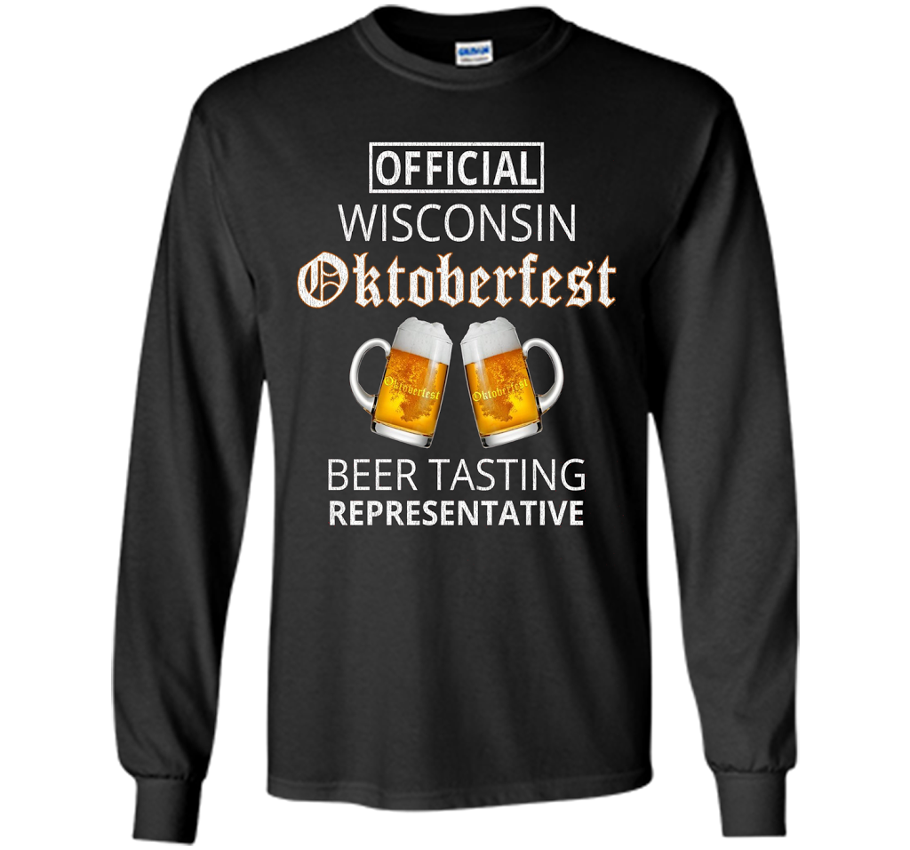 Funny Wisconsin Oktoberfest T-shirt Black S