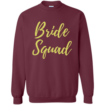 Bride Squad T-shirt Bachelorette Party Maroon