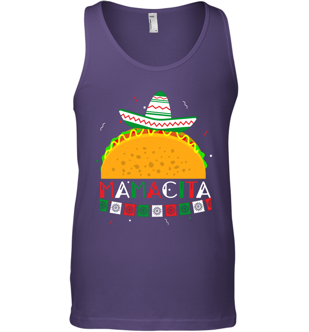 Mamacita Taco Tacos Mexican Cactus Cinco De Mayo Shirt Tank Top Tank Top Purple