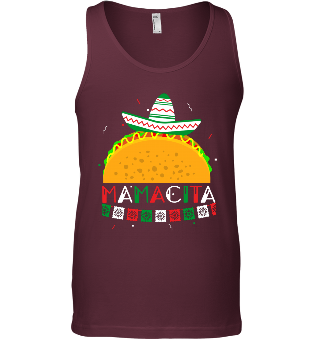 Mamacita Taco Tacos Mexican Cactus Cinco De Mayo Shirt Tank Top Tank Top Maroon