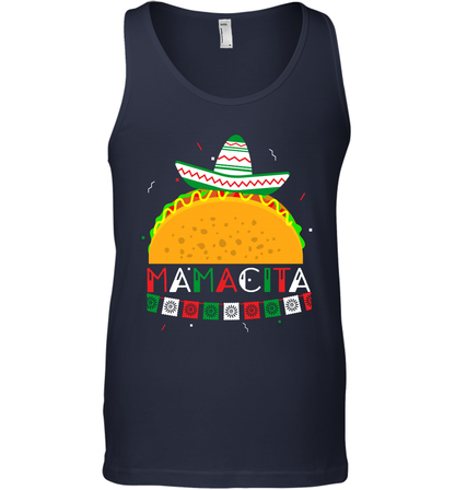 Mamacita Taco Tacos Mexican Cactus Cinco De Mayo Shirt Tank Top Tank Top Navy
