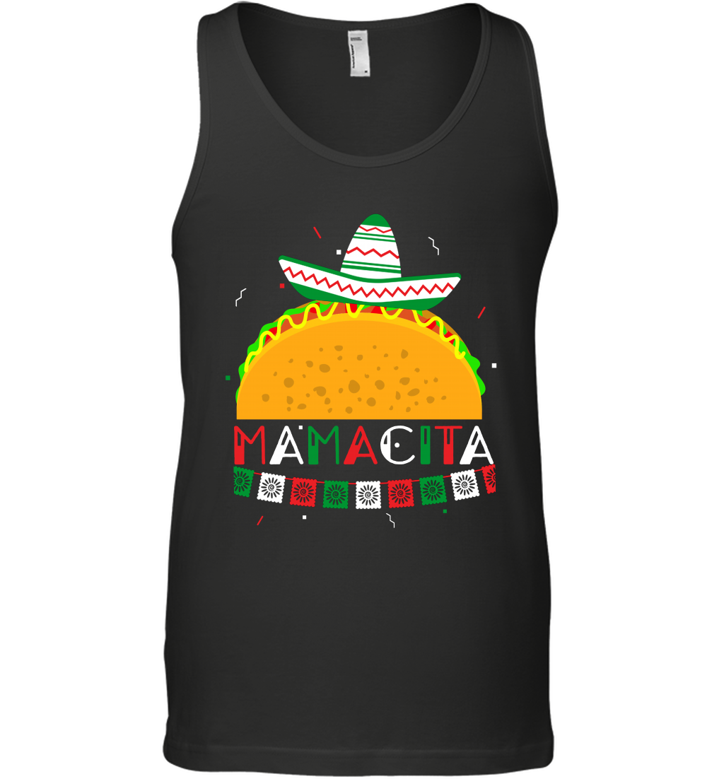 Mamacita Taco Tacos Mexican Cactus Cinco De Mayo Shirt Tank Top Tank Top Black