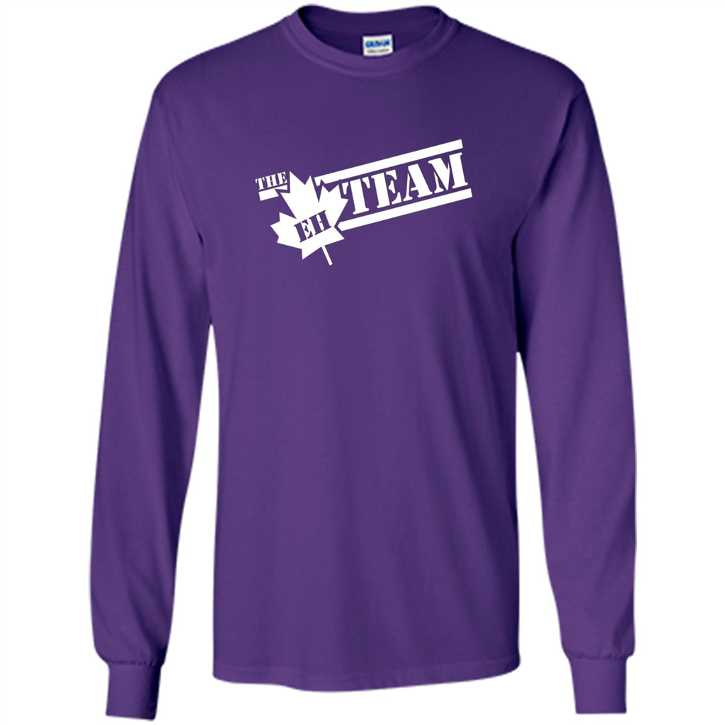 Funny The EH Team Canada T-shirt Purple