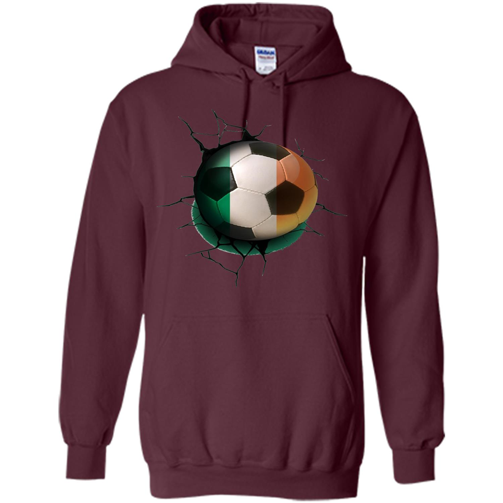 Ireland Football Soccer T-shirt Maroon