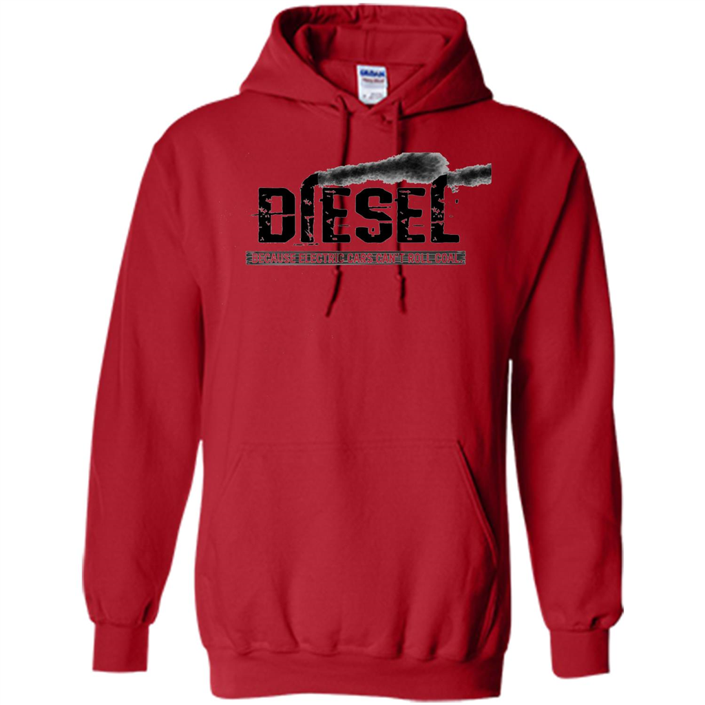 Diesel Rolling Coal T-Shirt Black Smoke Lifted Truck T-Shirt Red
