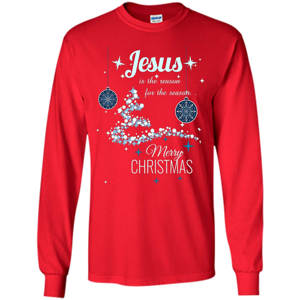 Christmas T-Shirt Jesus Is The Reason For The Season Red