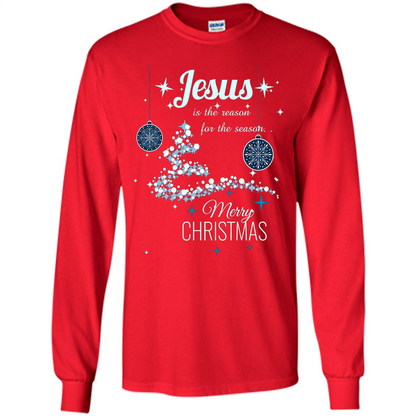 Christmas T-Shirt Jesus Is The Reason For The Season Red