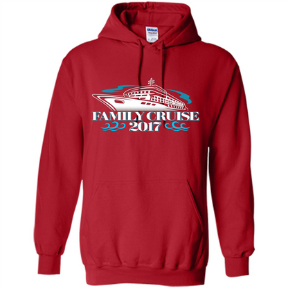 Family Cruise 2017 Vacation T-shirt Red